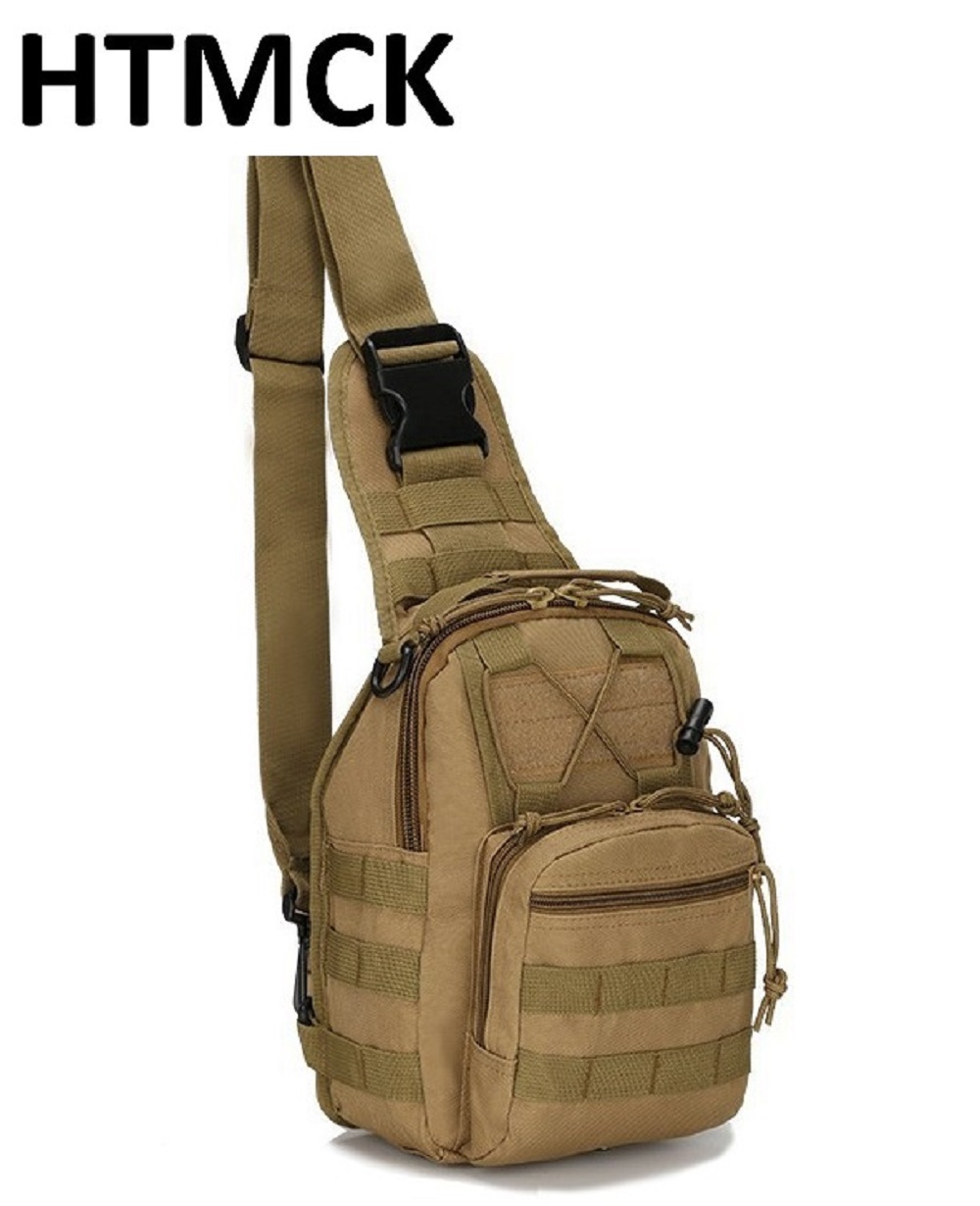 Canvas Backpack Casual - Sac bandoulière tactique multifonctionnel HTMCK 10L,